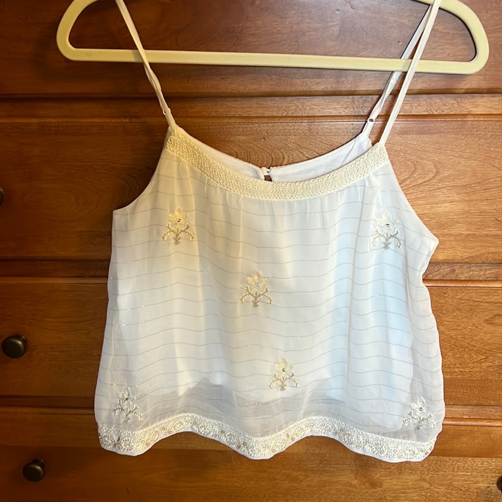 American Eagle embroidered camisole. Small. Great for layering and on its own.